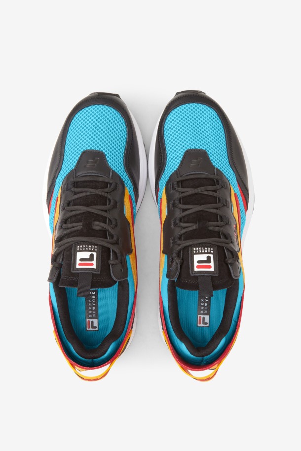 Fila Outlet Bluefish/gold/black Hombres R1 Runner X Barneys
