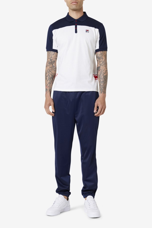 Mivvi Polo Fila Outlet Blanco/azul Marino/rojo