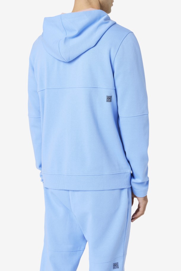 Fila Outlets Kayra Full Zip Sudadera Con Capucha Azul Cornflower/coral Cloud