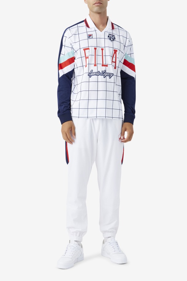 Fila Outlets Kay Portero Jersey Blanco/canal Azul/rojo