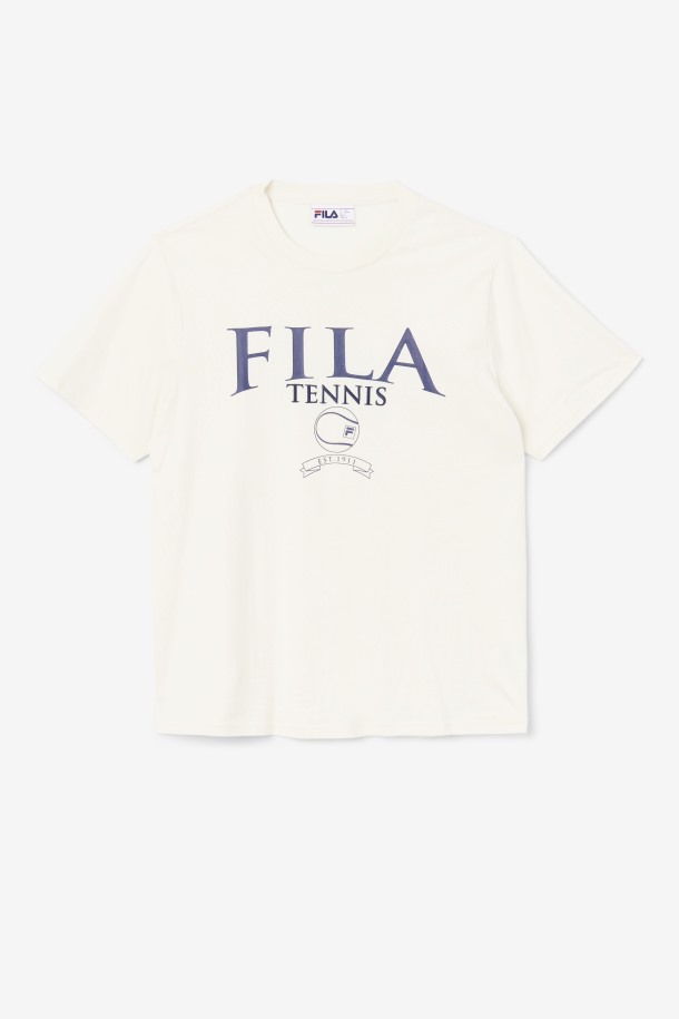 Camiseta Saran Gardenia/marino Outlet Fila