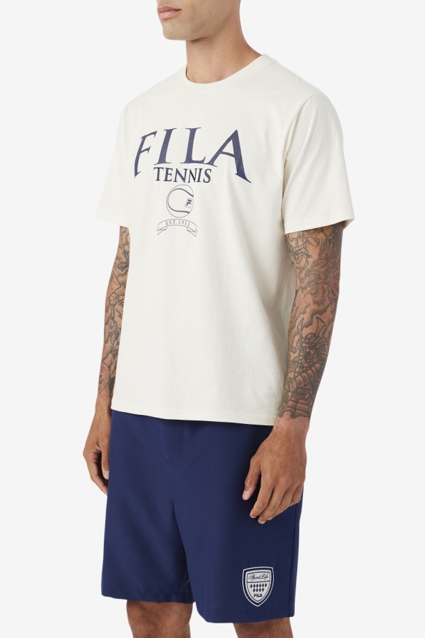 Camiseta Saran Gardenia/marino Outlet Fila