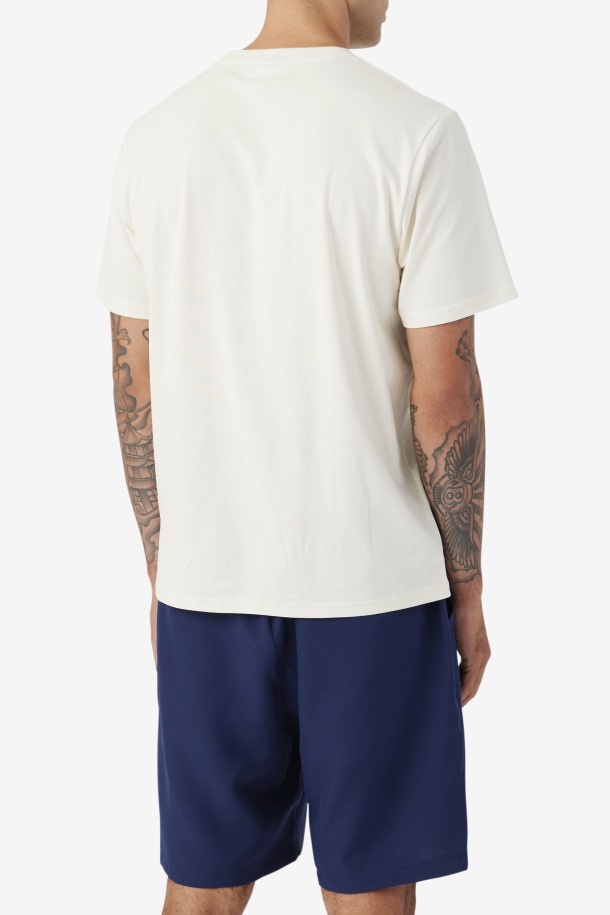 Camiseta Saran Gardenia/marino Outlet Fila