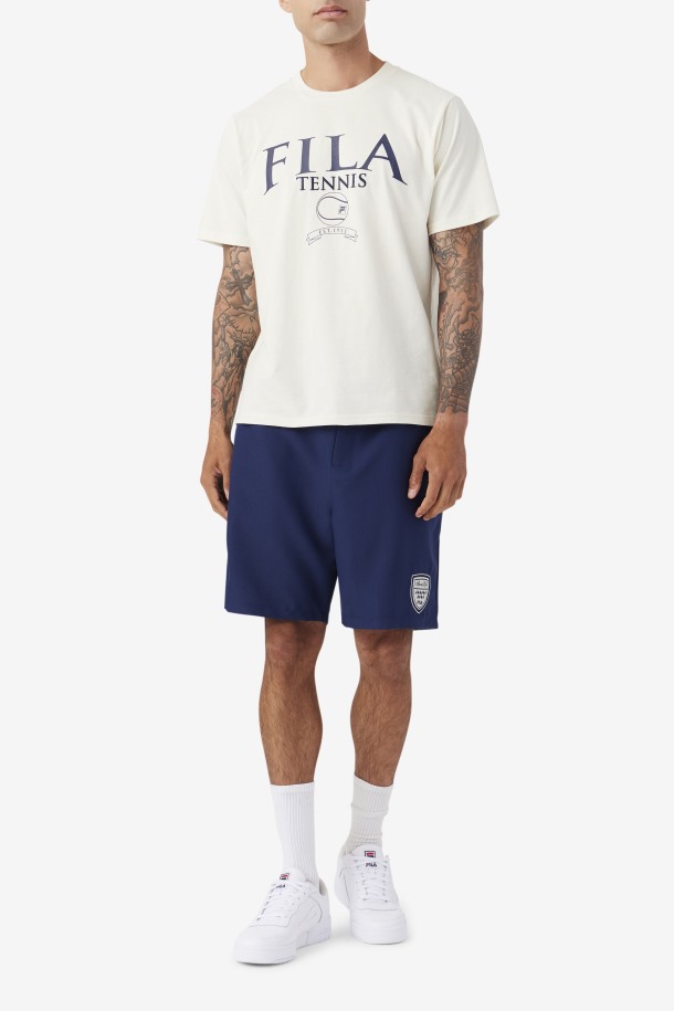 Camiseta Saran Gardenia/marino Outlet Fila