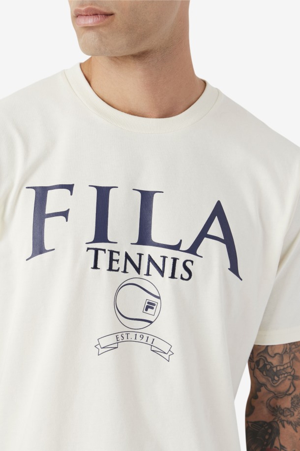 Camiseta Saran Gardenia/marino Outlet Fila