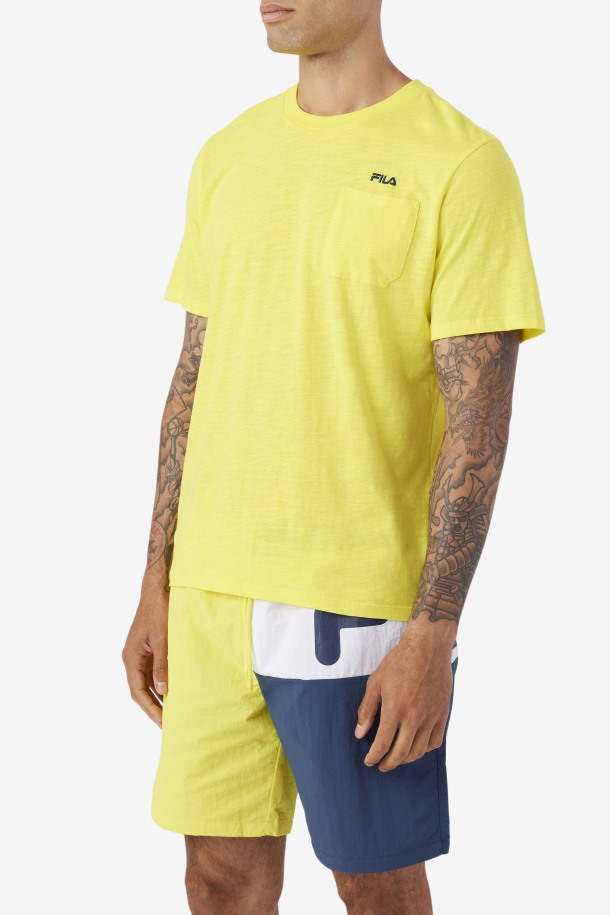 Fila Outlets Amarillo/azul Marino Dilki Crew