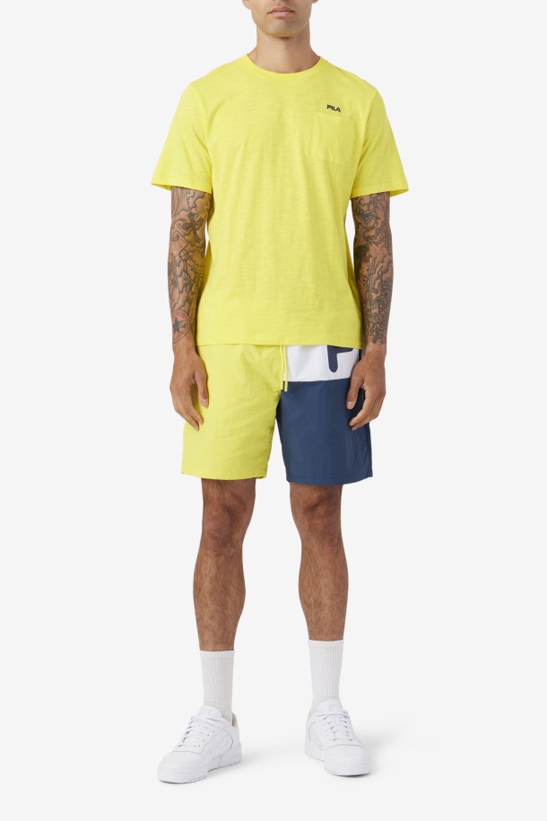 Fila Outlets Amarillo/azul Marino Dilki Crew