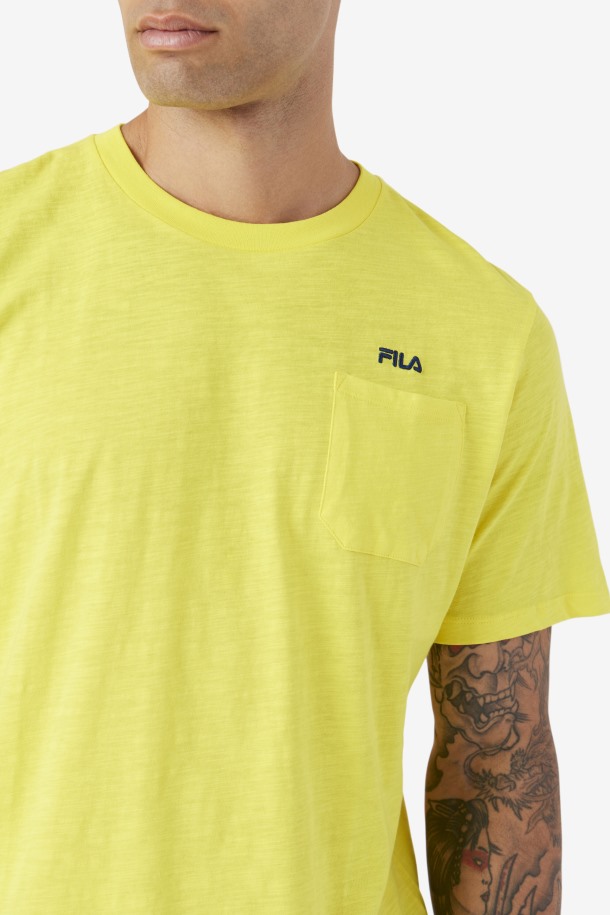 Fila Outlets Amarillo/azul Marino Dilki Crew