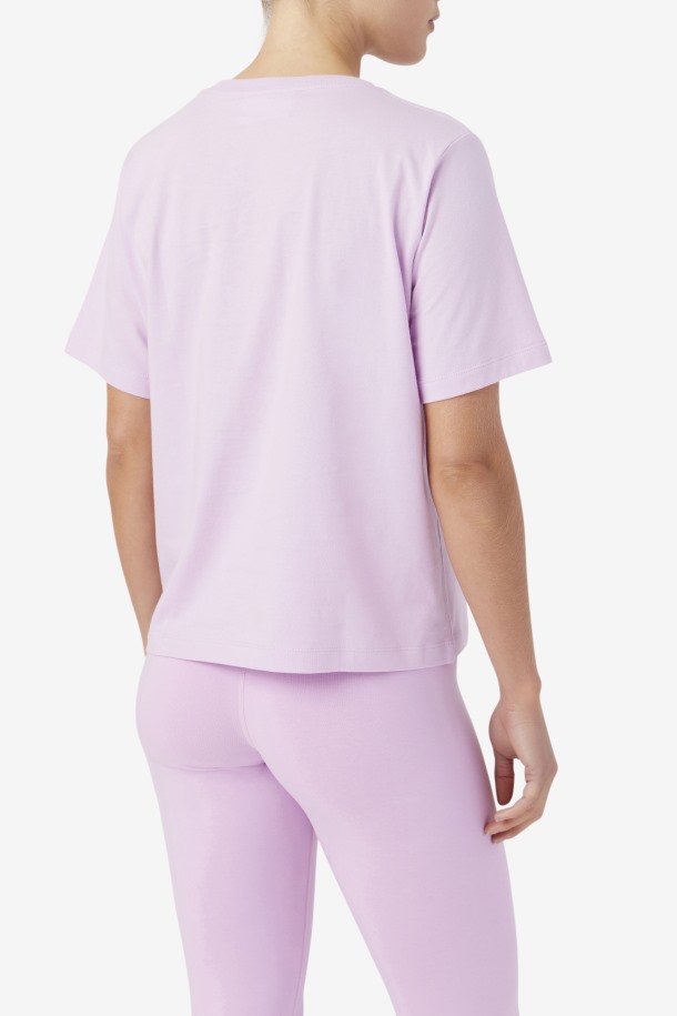Camiseta Thea Orquídea/azul/blanco Outlet Fila