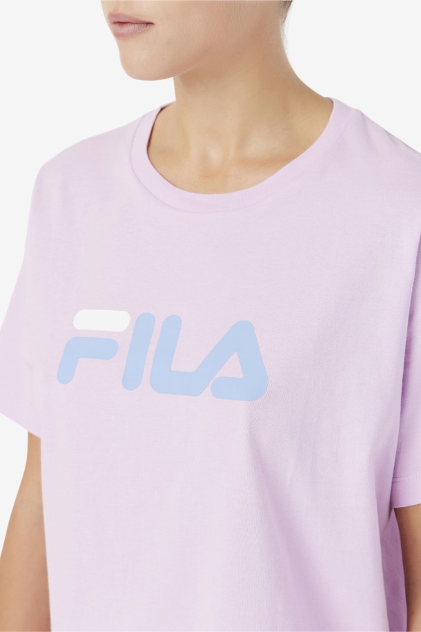 Camiseta Thea Orquídea/azul/blanco Outlet Fila