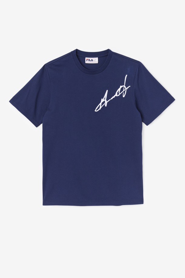 Fila Outlets Azul Marino Grant Hill Cormac Camiseta