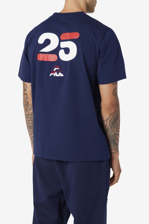 Fila Outlets Azul Marino Grant Hill Cormac Camiseta