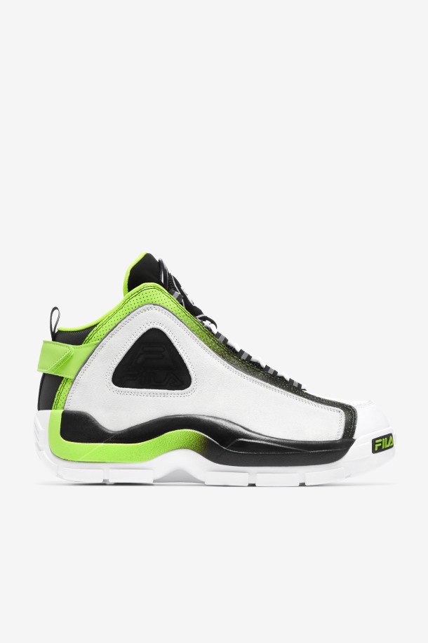 Hombres Grant Hill 2 Fila Puntos De Venta Blanco/negro/ácido Lima