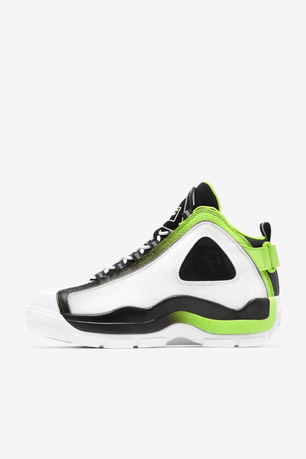 Hombres Grant Hill 2 Fila Puntos De Venta Blanco/negro/ácido Lima