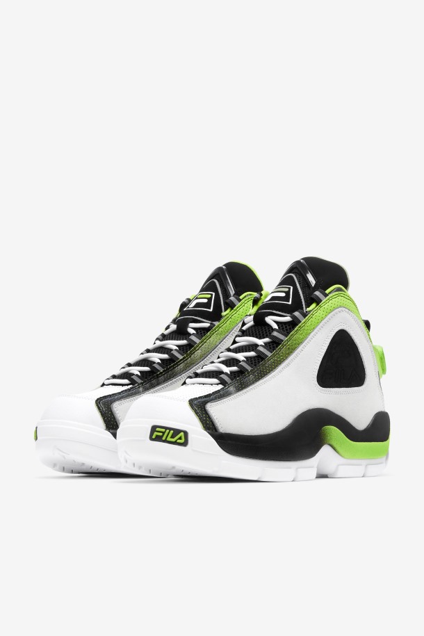 Hombres Grant Hill 2 Fila Puntos De Venta Blanco/negro/ácido Lima