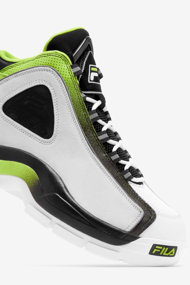 Hombres Grant Hill 2 Fila Puntos De Venta Blanco/negro/ácido Lima