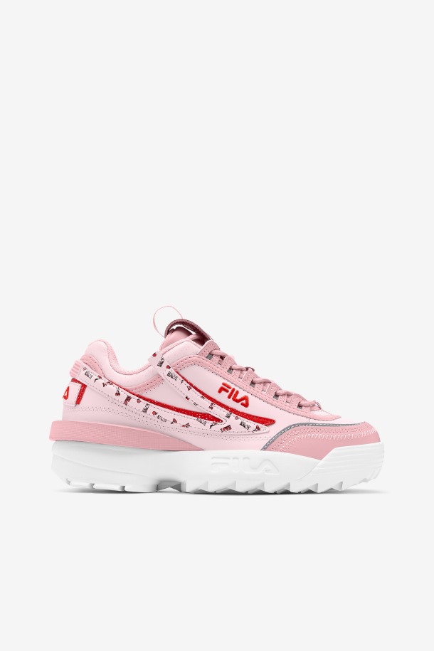 Zapatillas Fila Mujer Coral Blush/pink/white Disruptor 2 Exp