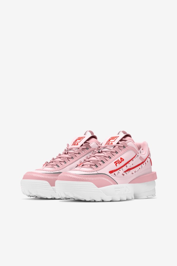 Zapatillas Fila Mujer Coral Blush/pink/white Disruptor 2 Exp