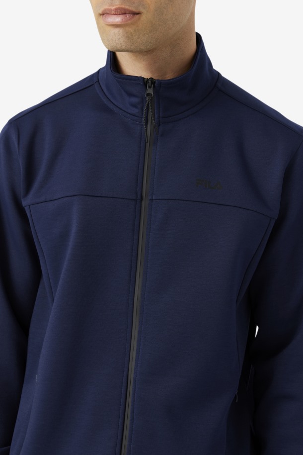 Cola Outlets Chaqueta Con Gonal Peacoat/black Rack