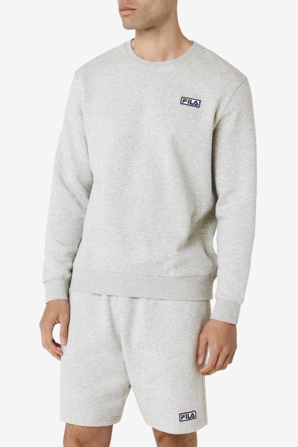 Fila Outlets Garran Crew Gris Jaspeado/blanco