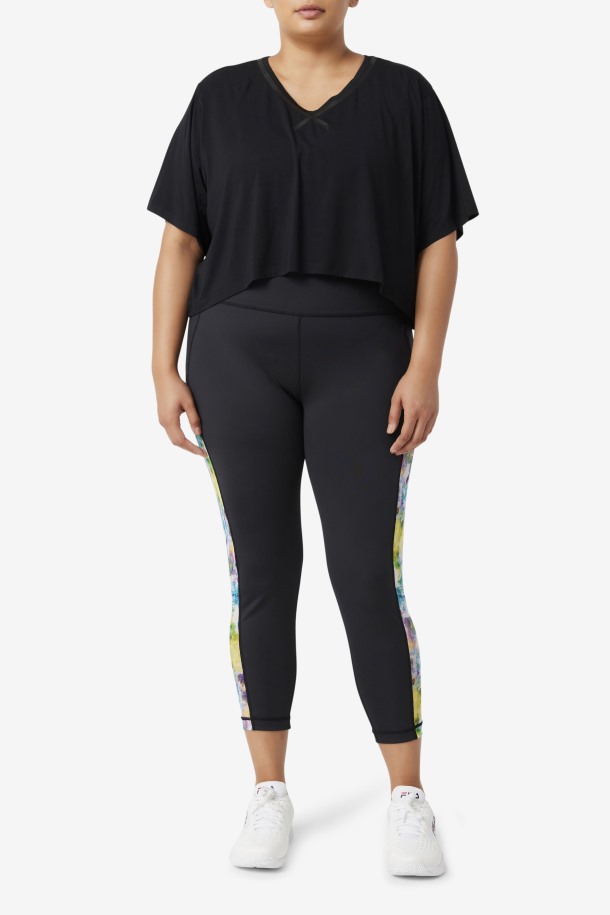 Negro Fila Outlet Fi-lux Hi-low Crop Top