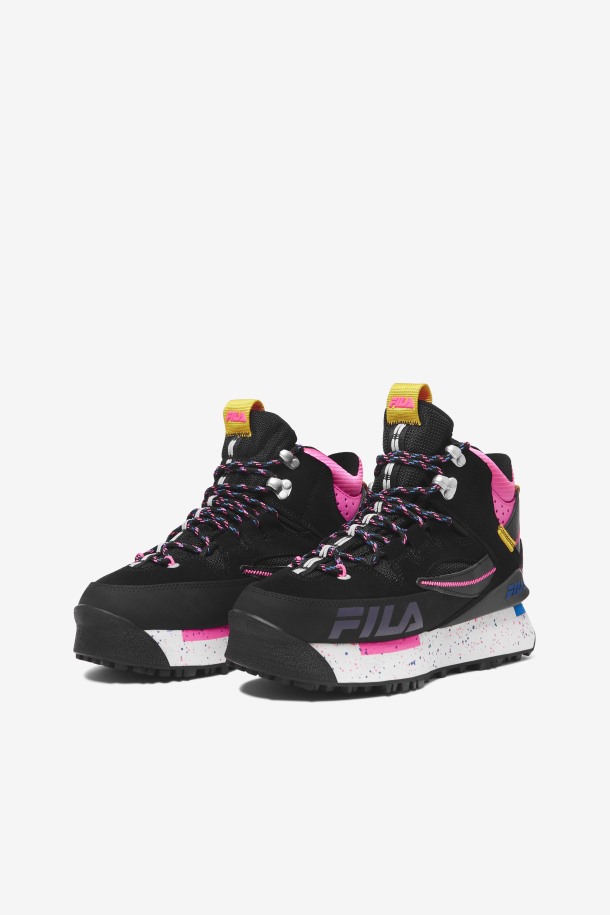 Negro/blanco/azul Mujer Renno Multi Trekking Fila Outlet