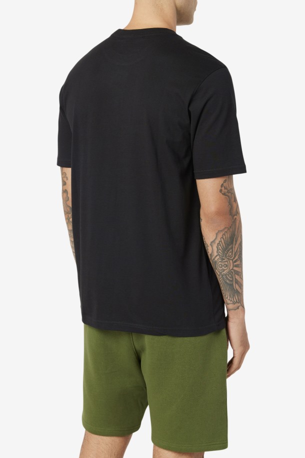 Fila Outlets Curtis Pocket Tee Negro/blanco/junio Bug