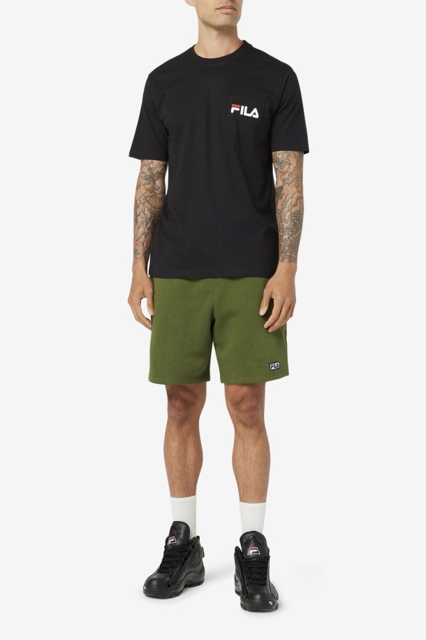 Fila Outlets Curtis Pocket Tee Negro/blanco/junio Bug
