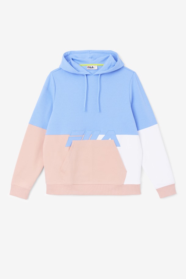 Fila Outlets Azul/coral Nube/piedra Madu Sudadera Con Capucha