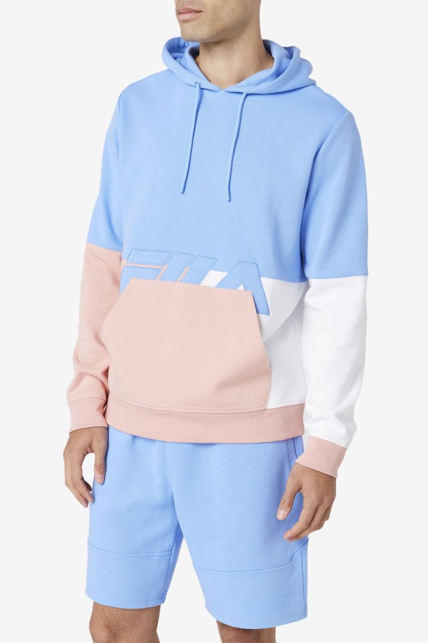 Fila Outlets Azul/coral Nube/piedra Madu Sudadera Con Capucha