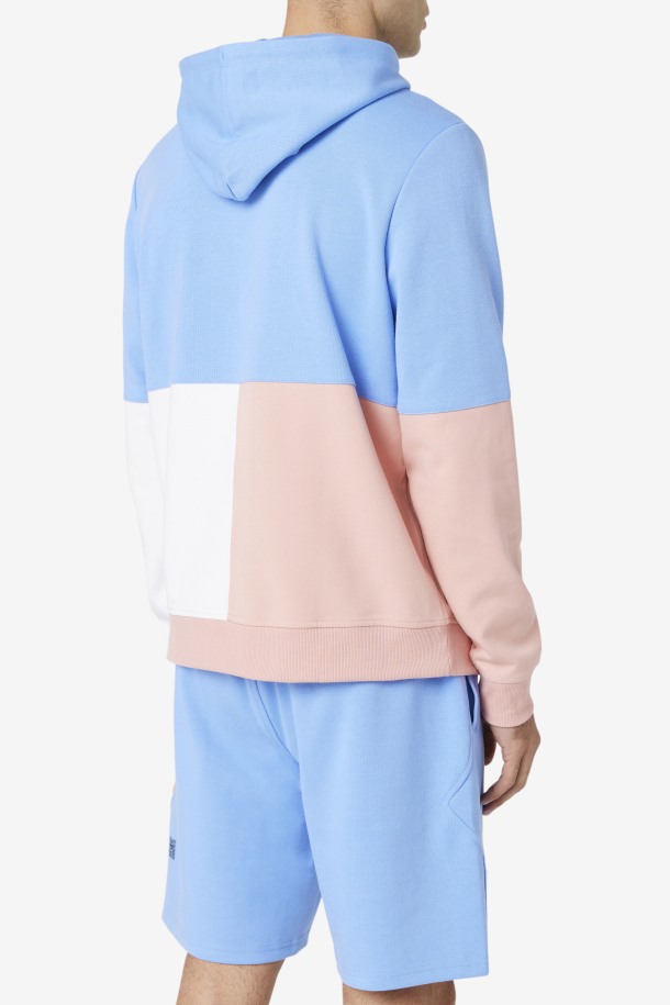 Fila Outlets Azul/coral Nube/piedra Madu Sudadera Con Capucha