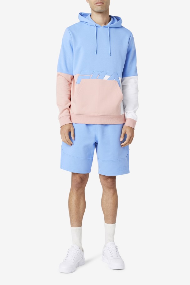 Fila Outlets Azul/coral Nube/piedra Madu Sudadera Con Capucha