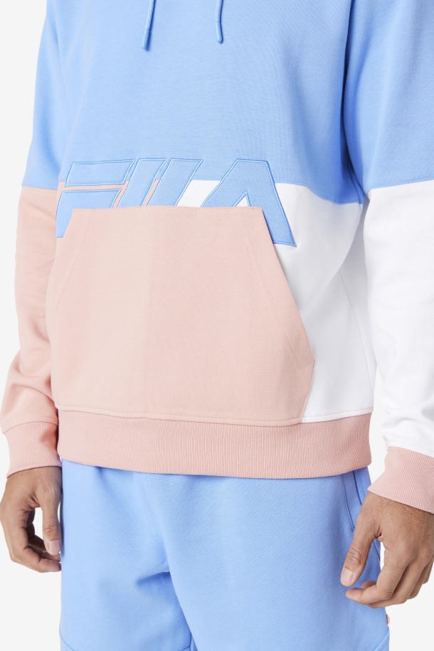 Fila Outlets Azul/coral Nube/piedra Madu Sudadera Con Capucha