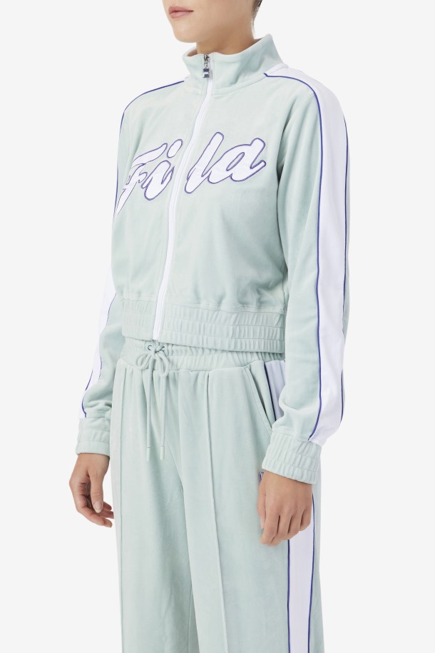 Ether/blanco/azul Cola Outlets Terciopelo Chaqueta Valery