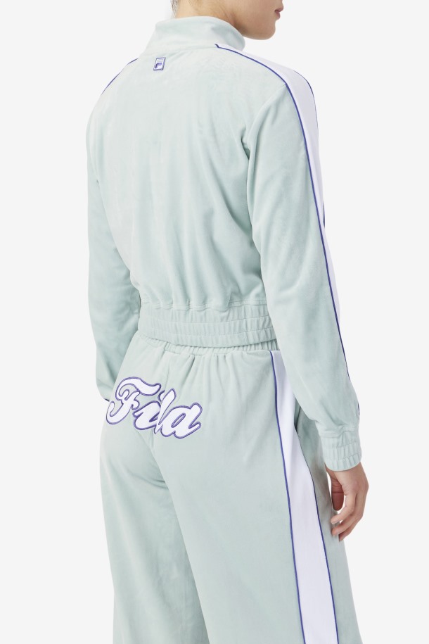 Ether/blanco/azul Cola Outlets Terciopelo Chaqueta Valery