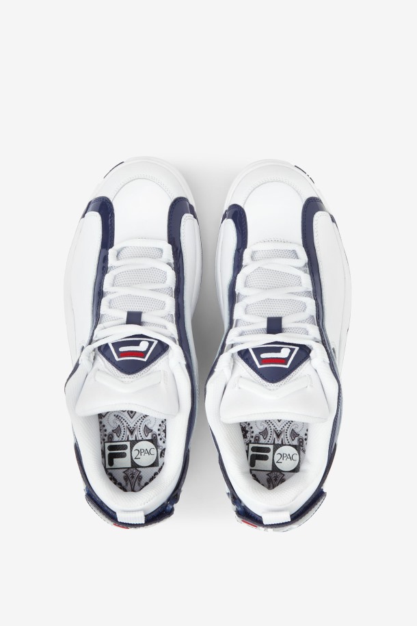 Fila Outlets Blanco/azul Marino/rojo Grant Hill 2 Low X 2pac \'96 Reedición