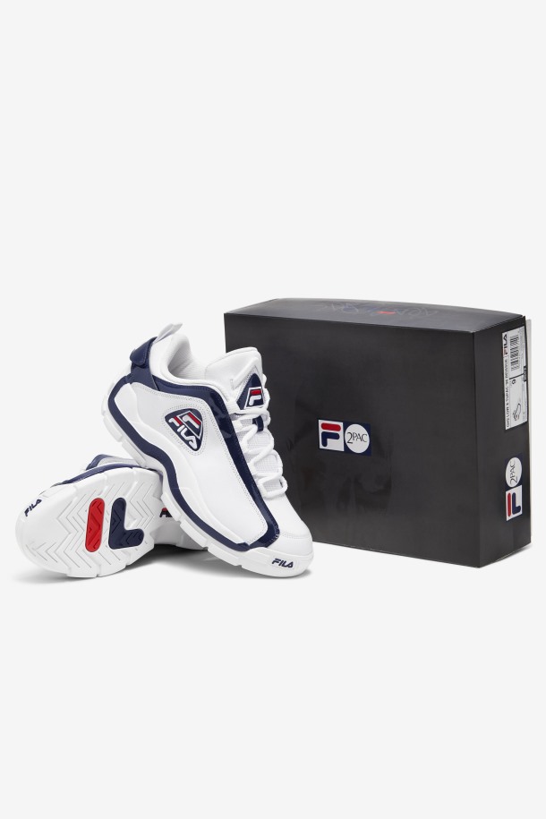 Fila Outlets Blanco/azul Marino/rojo Grant Hill 2 Low X 2pac \'96 Reedición