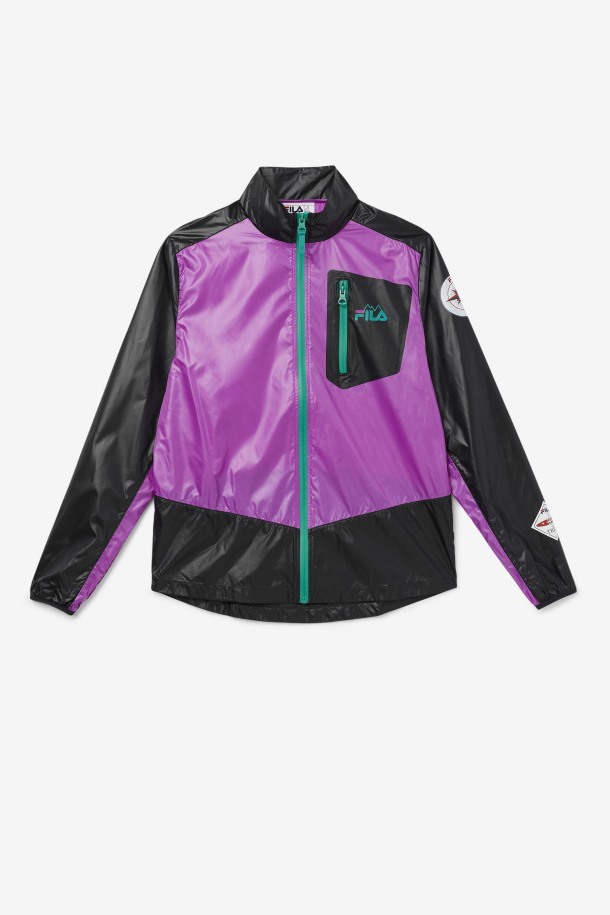 Pinnacle Chaqueta Queue Outlets Morado/negro/verde