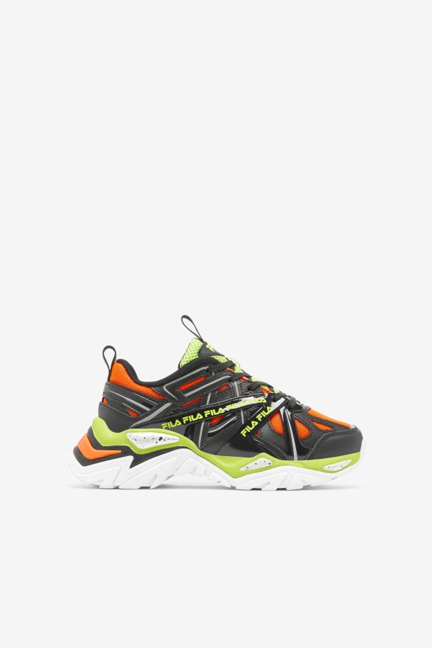 2 Tomas Fila Electrove Para Niños Pequeños Negro/rojo Naranja/lime Punch