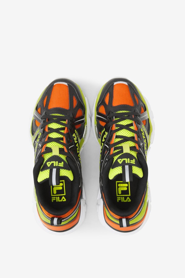 2 Tomas Fila Electrove Para Niños Pequeños Negro/rojo Naranja/lime Punch