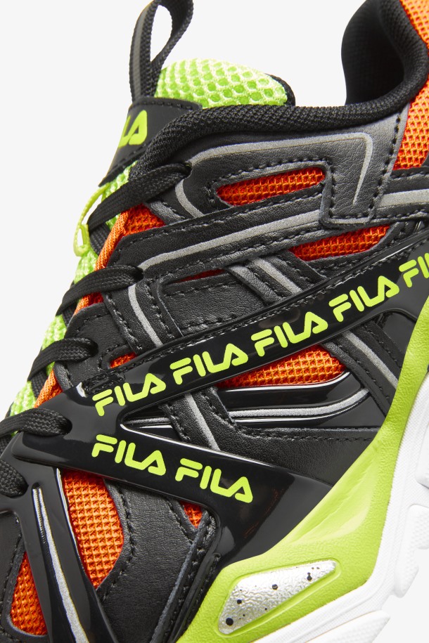 2 Tomas Fila Electrove Para Niños Pequeños Negro/rojo Naranja/lime Punch