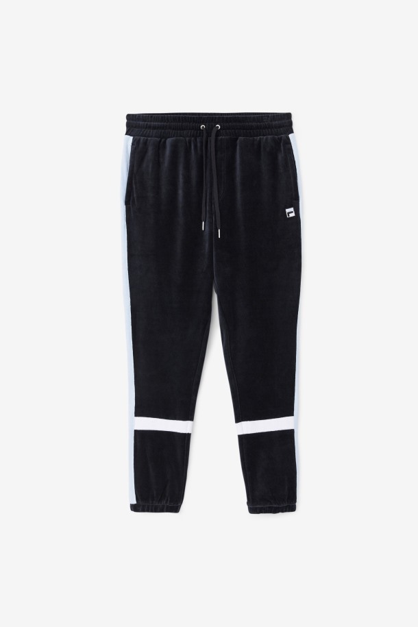 Pantalón Ravid Terciopelo Fila Outlets Negro/skyway/blanco