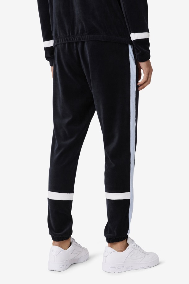 Pantalón Ravid Terciopelo Fila Outlets Negro/skyway/blanco
