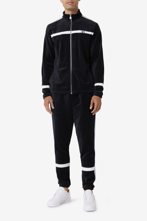 Pantalón Ravid Terciopelo Fila Outlets Negro/skyway/blanco