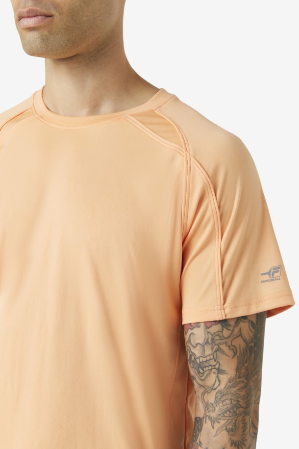 Cantaloupe Queue Outlets Pickleball Camiseta De Manga Corta