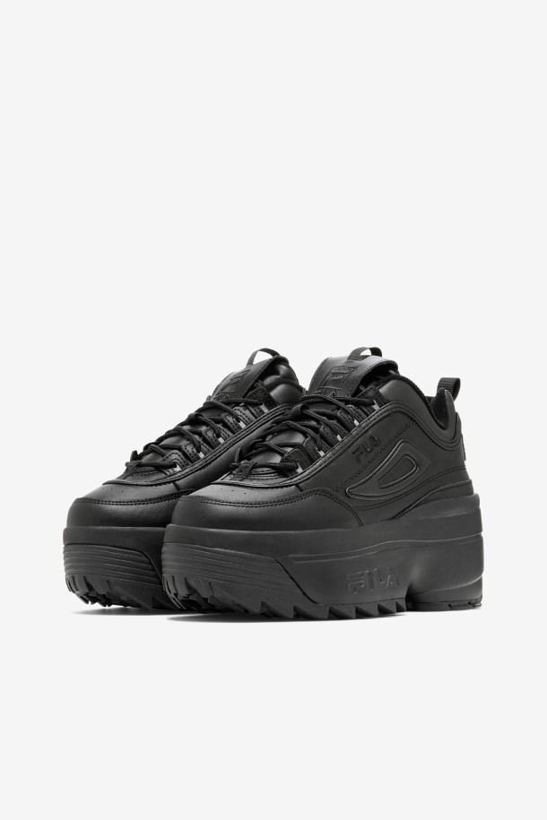 Zapatillas Fila Mujer Negras Disruptor 2 Cuña