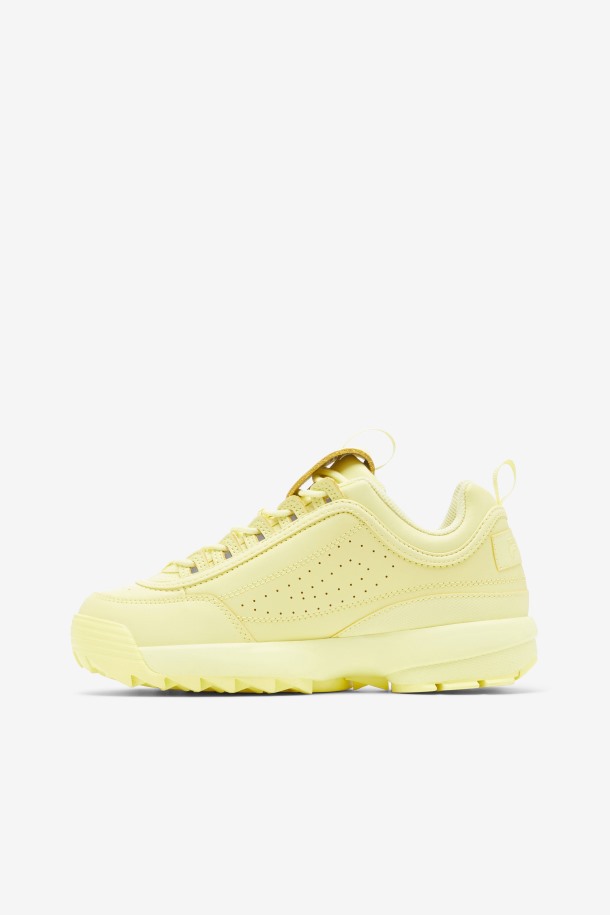 Zapatillas Fila Mujer Tender Amarillas Disruptor 2 Premium