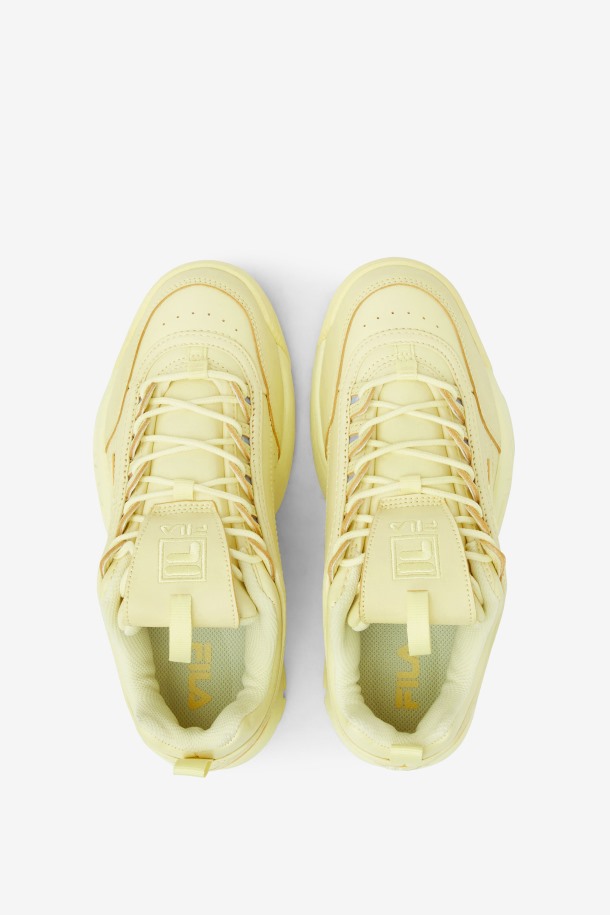 Zapatillas Fila Mujer Tender Amarillas Disruptor 2 Premium