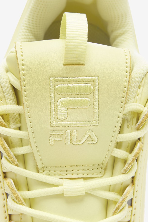 Zapatillas Fila Mujer Tender Amarillas Disruptor 2 Premium