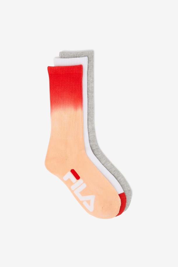 Paquete De 3 Calcetines De Mujer Dip Dye Melocotón Fila Outlet